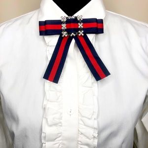 Women Designer Inspired Bow Brooch Pin